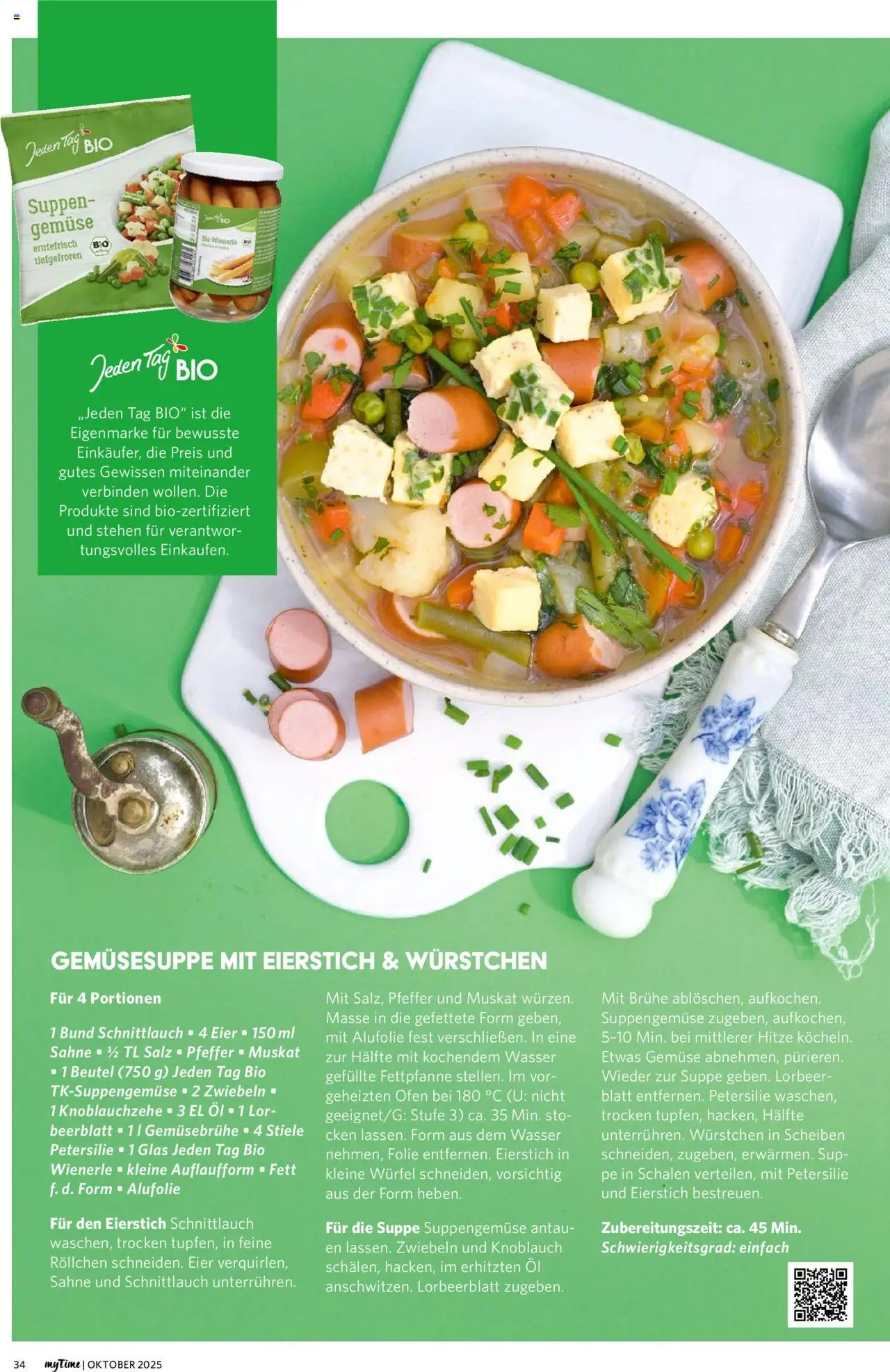 Famila Nordwest myTime Oktober 2025 – gültig ab 01.10.2025 | Seite: 34 | Produkte: Öl, Wasser, Petersilie, Sahne