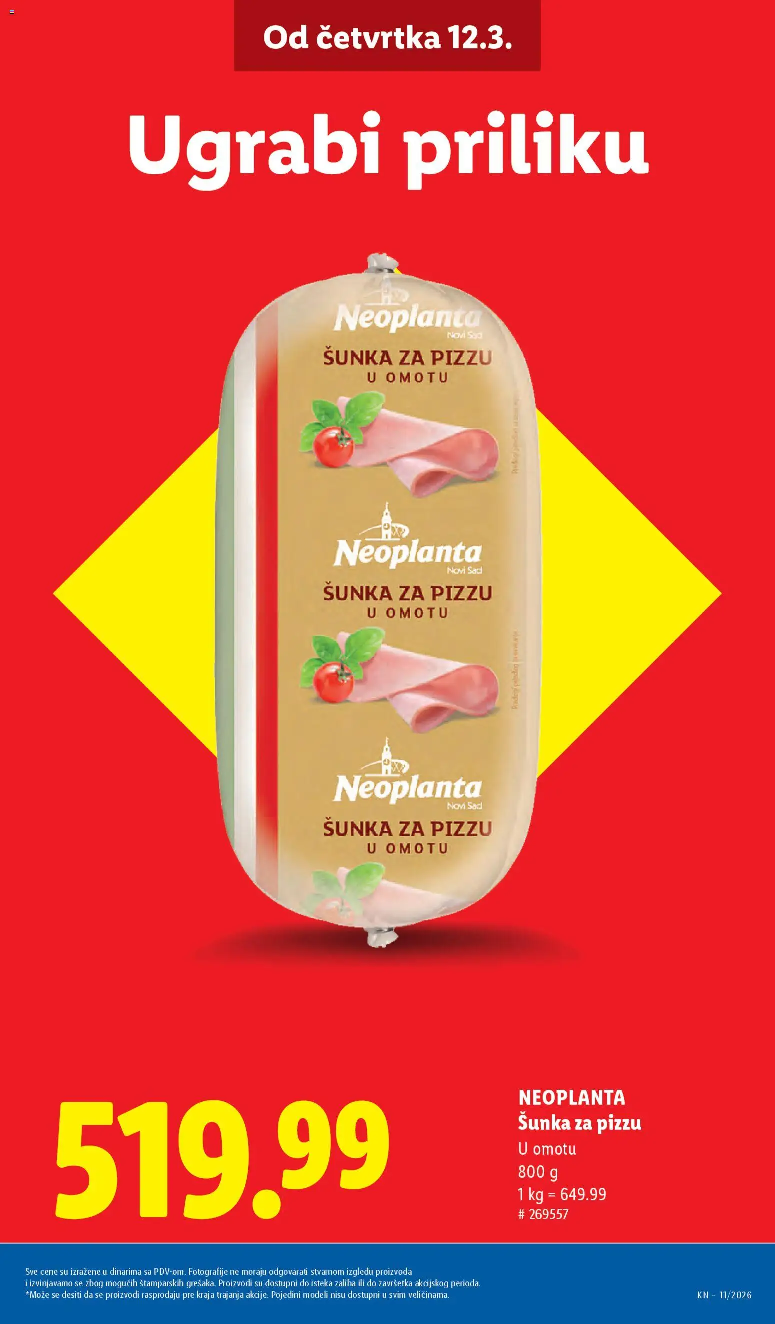 Lidl katalog - važi od 12.03.2026 | Strana: 5 | Proizvode: Šunka