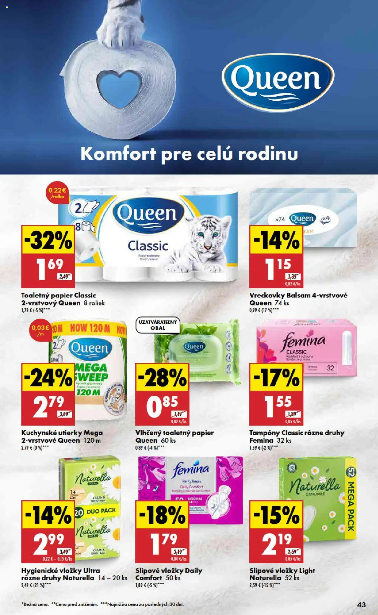 Nové Biedronka akcie – leták je platný od 09.10.2025 | Strana: 43 | Produkty: Toaletný papier