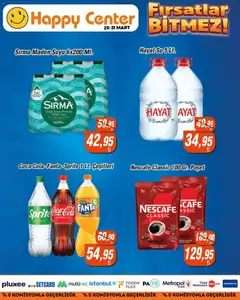 25.03.2026 tarihinden itibaren geçerli olan Happy Center kataloğu önizlemesi | Sayfa: 3 | Ürünler: Su, Maden suyu, Fanta, Sprite