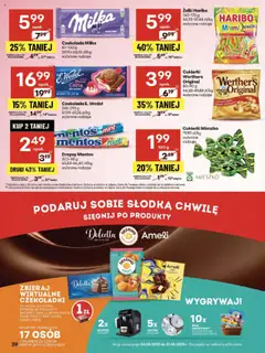 Delikatesy Centrum Gazetka od 14.08.2025 | Strona: 39 | Produkty: Czekoladki, Czekolada milka, Żelki, Czekolada