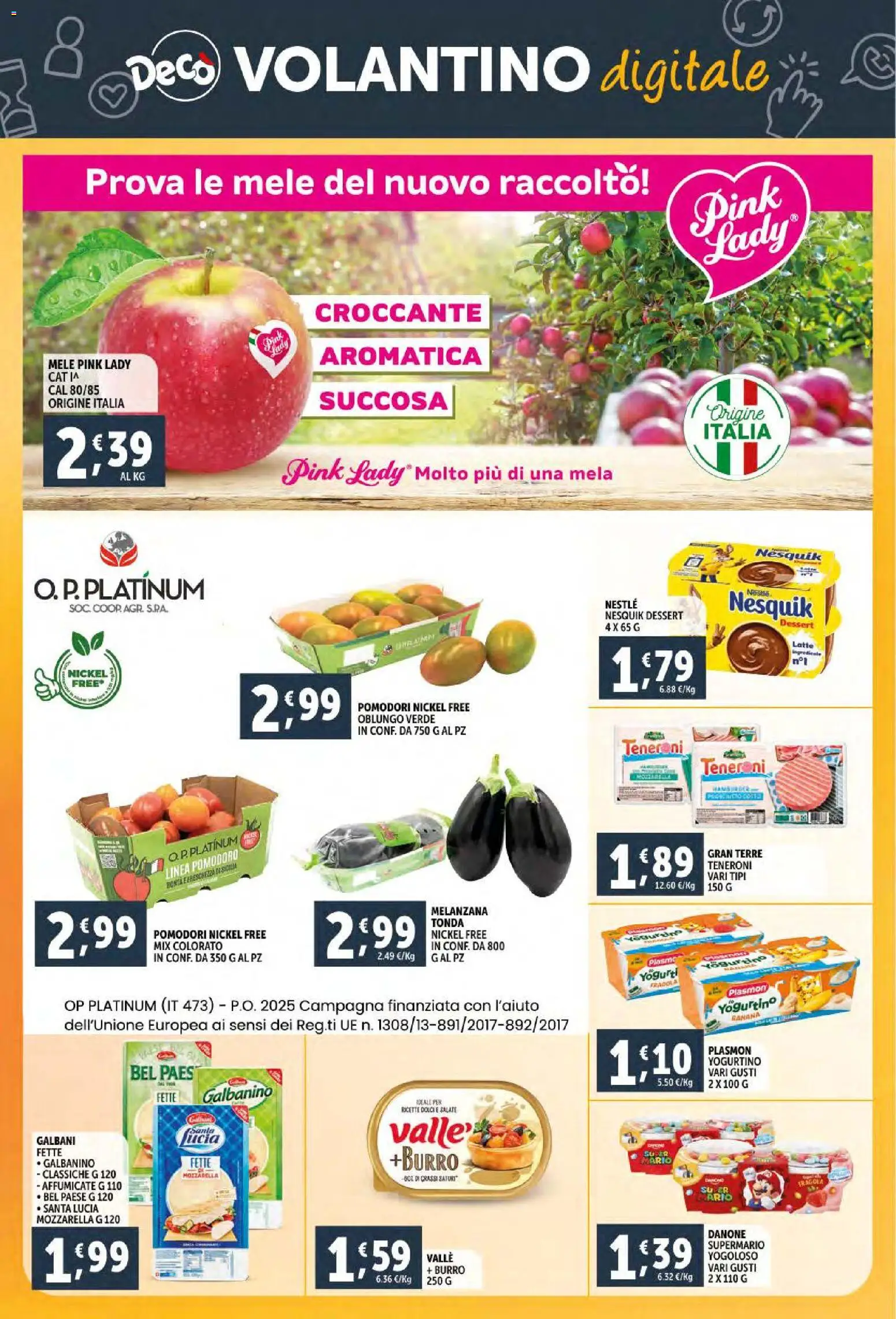 Volantino Decò del 02.12.2025 | Pagina: 30 | Prodotti: Mele, Pomodoro, Latte, Burro