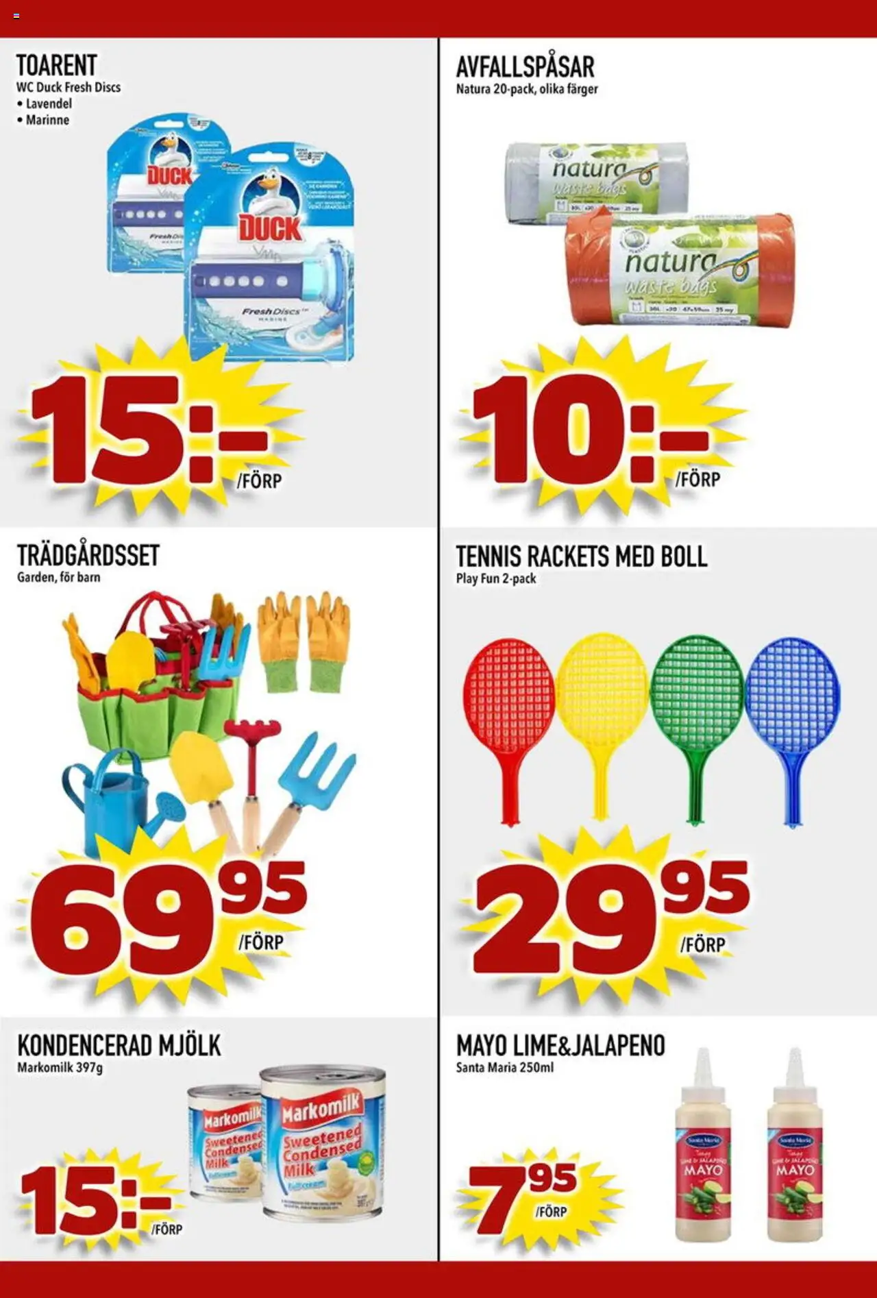 Din Mat reklamblad aktuell från 12.05.2025 | Sida: 4 | Produkter: Lavendel, Avfallspåsar, Mjölk