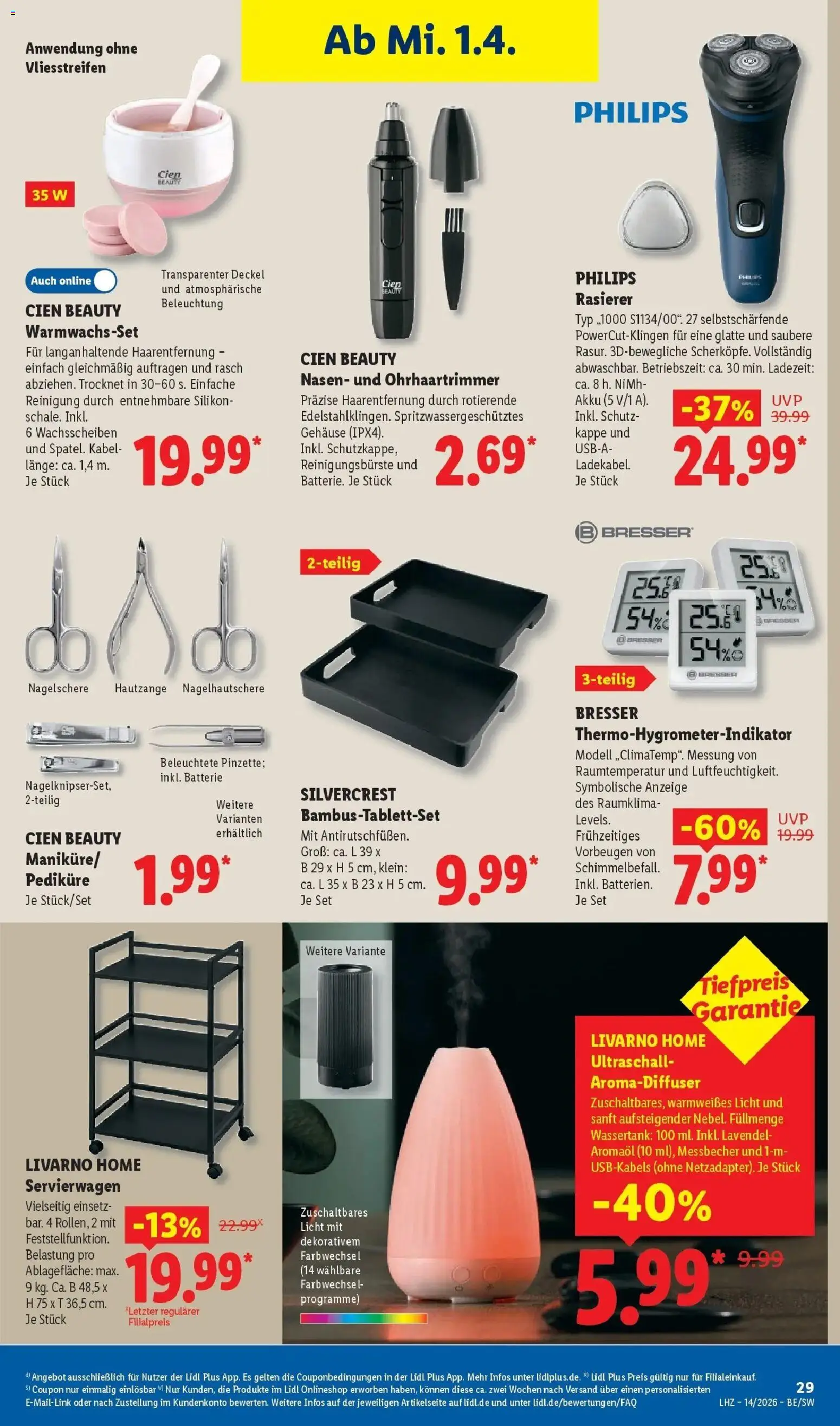 Lidl Prospekt Mühlacker – gültig ab 30.03.2026 | Seite: 53 | Produkte: Rasierer, Servierwagen, Lavendel, Nagelschere