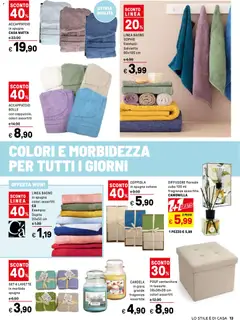 Anteprima del volantino Iper volantino Casa valido a partire dal 07.04.2026 | Pagina: 13 | Prodotti: Spugna, Accappatoio, Contenitore, Candela