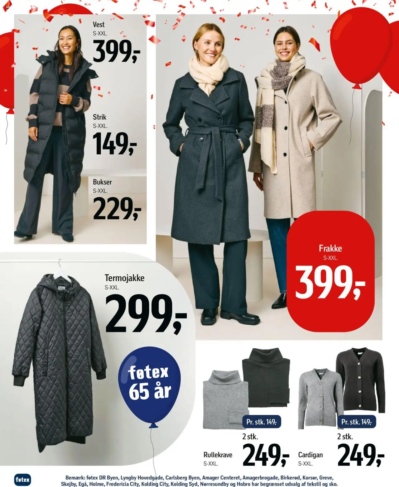 Føtex tilbudsavis – gyldig fra 03.10.2025 | Side: 74 | Produkter: Vest, Frakke, Bukser, Cardigan