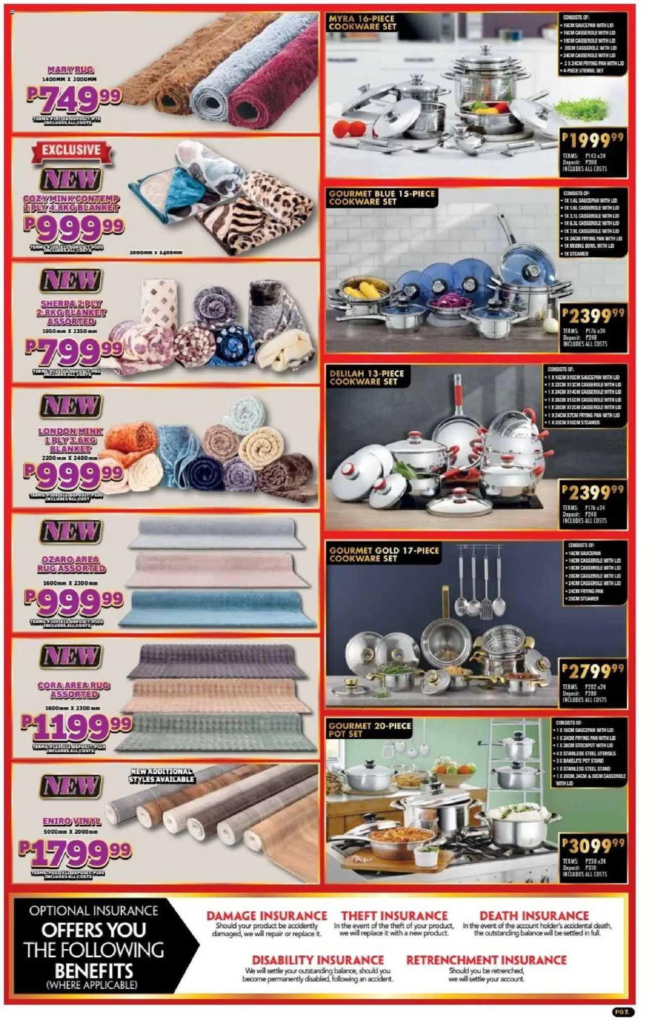 New Lewis Stores catalogue – valid from 01.10.2025 | Page: 7 | Products: Rug, Bowl, Blanket, Cookware