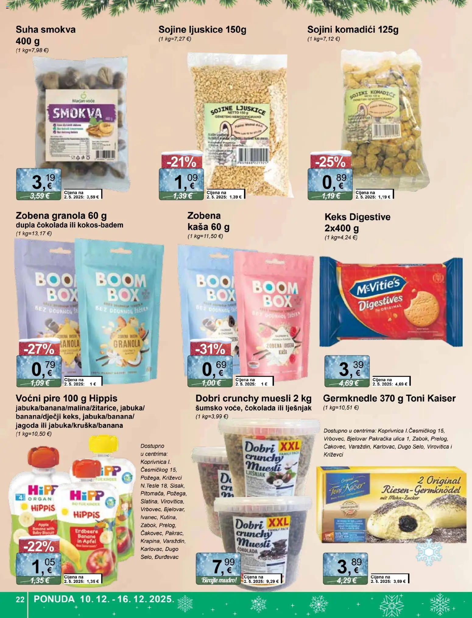 KTC katalog | vrijedi od 10.12.2025 | Stranica: 22 | Proizvodi: Čokolada, Banane, Lješnjak, Voće