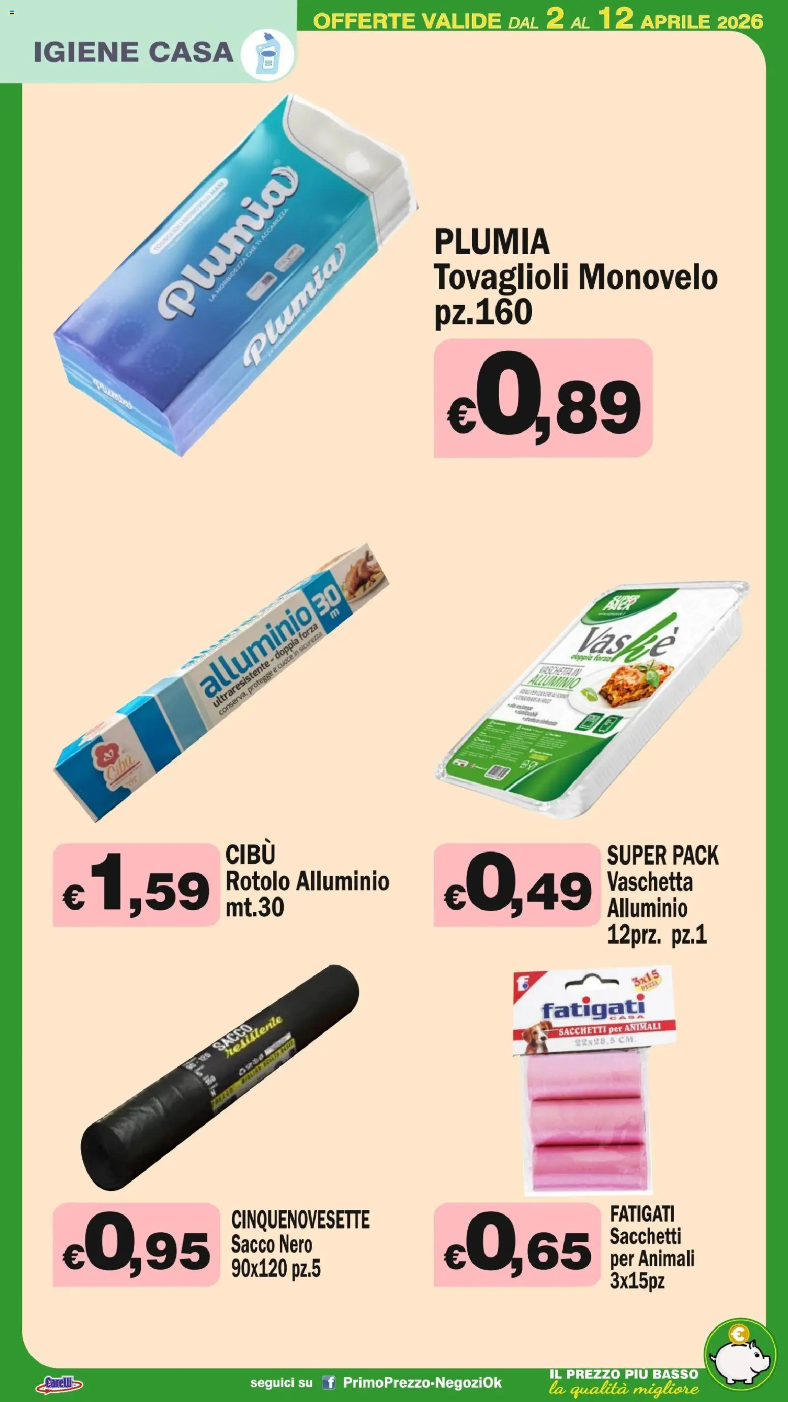 Volantino Primo Prezzo del 02.04.2026 | Pagina: 24 | Prodotti: Alluminio