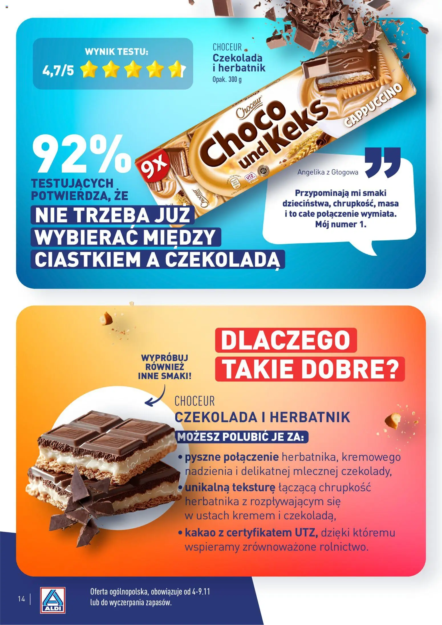 Aldi Polsko leták - Poznaj ulubione produkty testerów z całej Polski od 23.02.2026 | Strana: 14 | Produkty: Cappuccino, Kakao