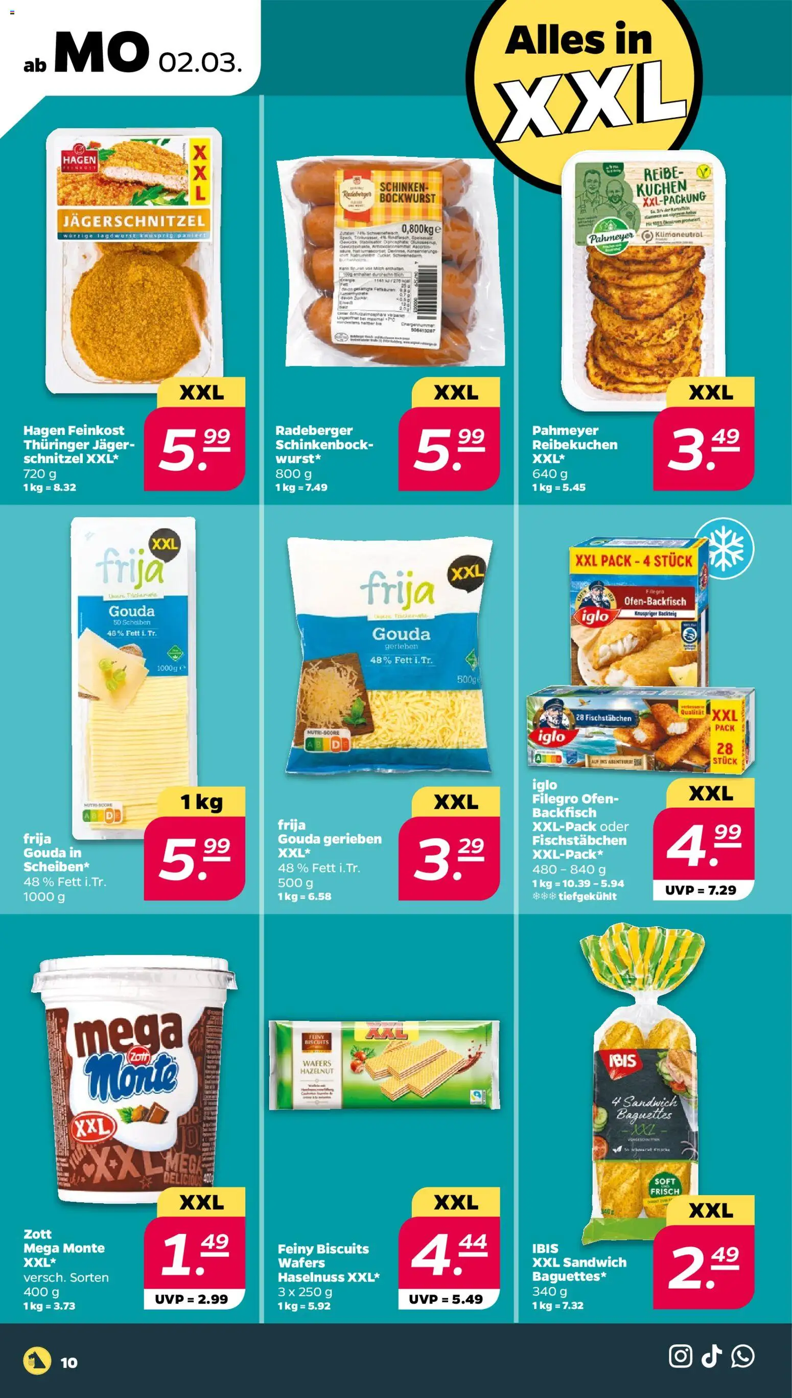 Netto Prospekt 	 – gültig ab 02.03.2026 | Seite: 10 | Produkte: Gouda, Iglo, Schinken, Kuchen