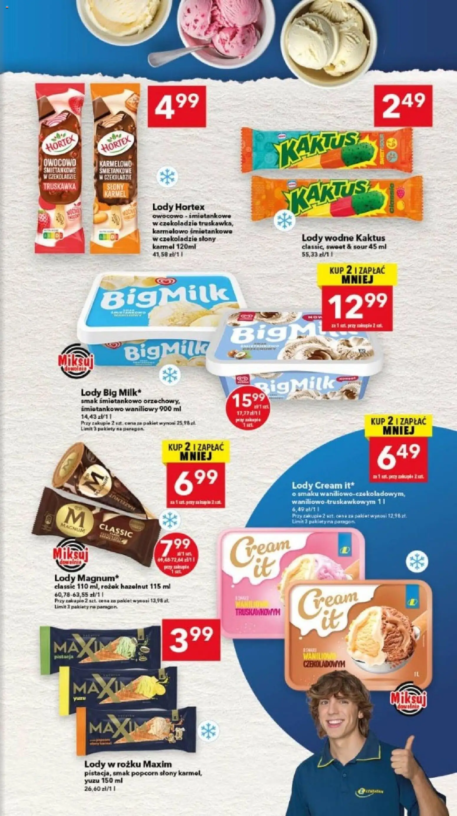 Lewiatan gazetka - Legnica od 23.04.2026 | Strona: 7 | Produkty: Popcorn, Lody