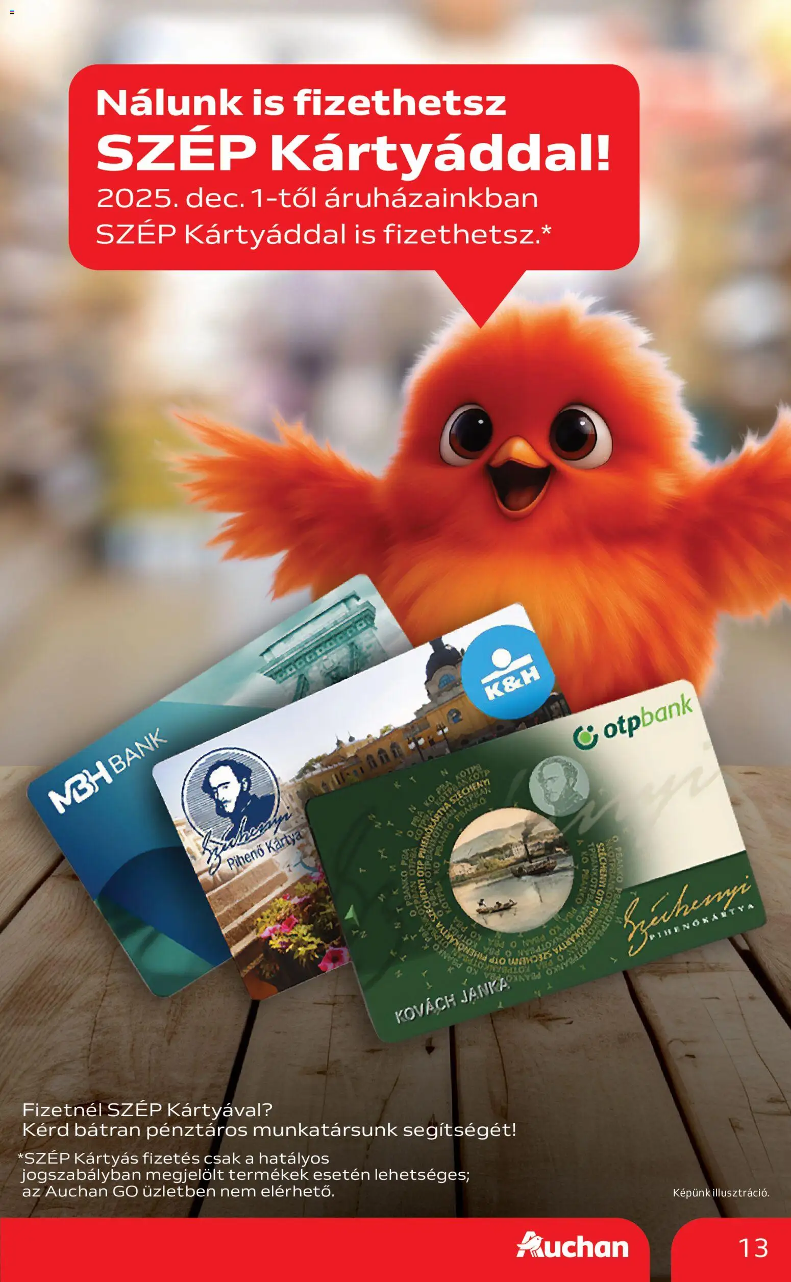 Auchan akciós ujság - amely érvényes a következő dátumtól: 18.12.2025 | Oldal: 13