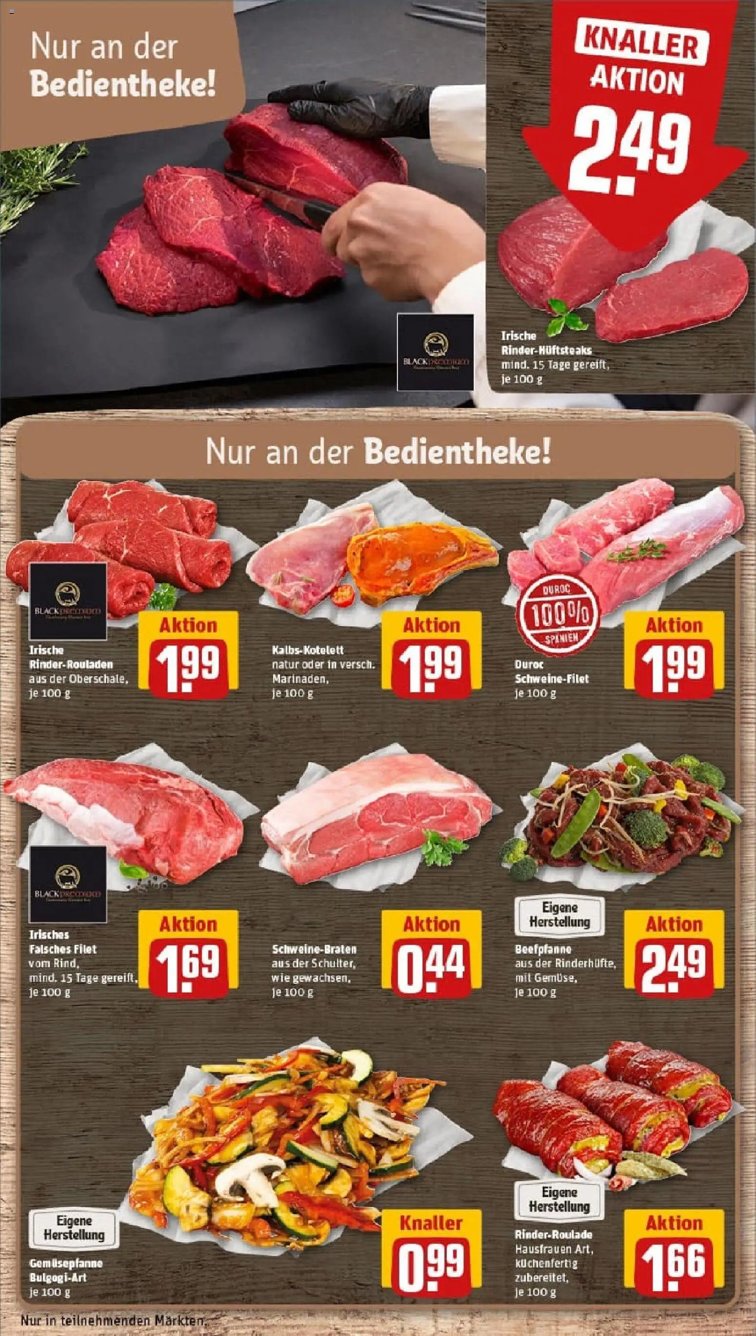 Rewe prospekt Waltershausen	 – gültig ab 26.10.2025 | Seite: 12 | Produkte: Rinderrouladen, Schweinefilet, Steak