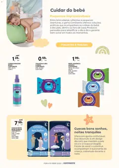 Pré-visualização Continente - Bebé válido de 13.01.2026 | Página: 34 | Produtos: Papel higiénico, Fraldas, Condicionador, Cuecas