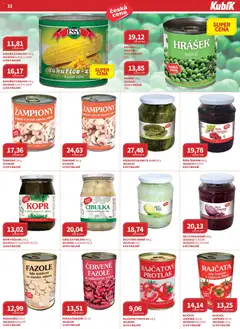 Náhled letáku Kubík leták - Velkoobchod 03/2026 od 01.03.2026 | Strana: 33 | Produkty: Rajčatový protlak, Okurky, Hrášek, Kostky
