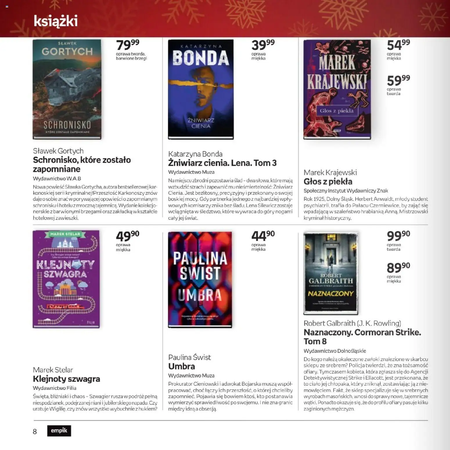 Empik promocje - Witaj w klubie znajdujących trafione prezenty dla każdego od 10.12.2025 | Strona: 8 | Produkty: Książki