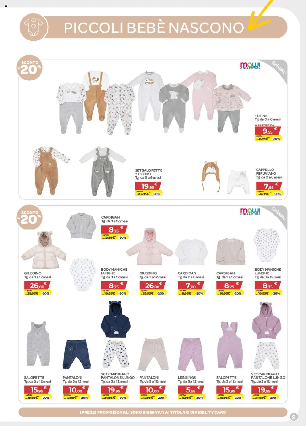Volantino Bimbo store del 16.10.2025 | Pagina: 9 | Prodotti: Pantaloni, Leggings, Cardigan, Cappello