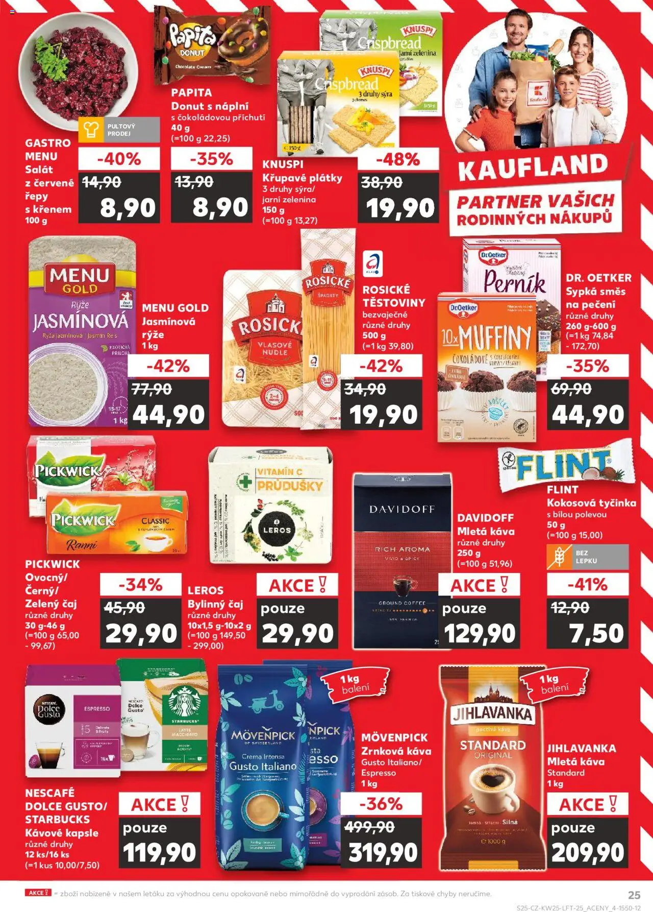 Kaufland leták od 18.06.2025 | Strana: 25 | Produkty: Čaj, Těstoviny, Řepy, Jasmínová rýže