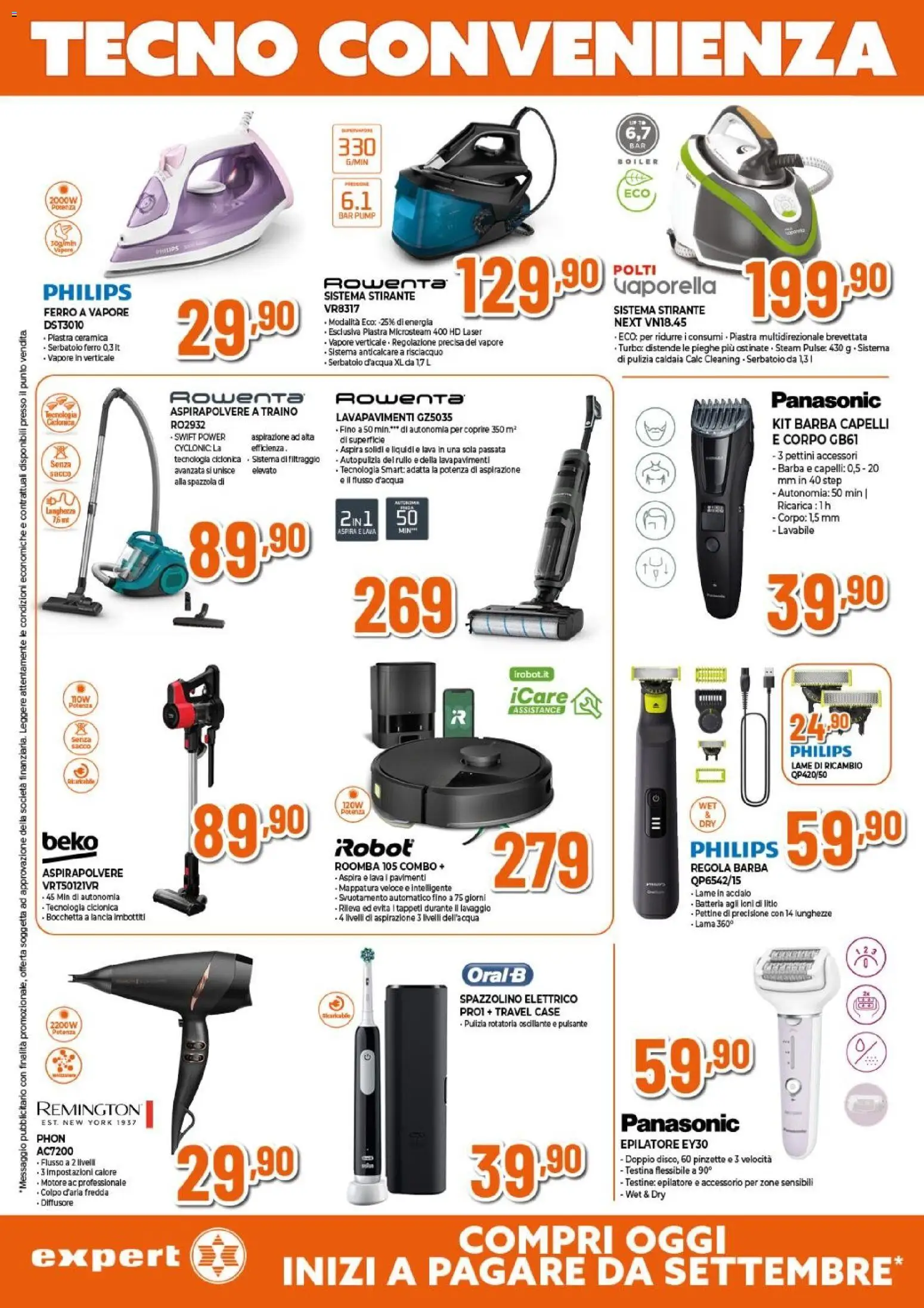 Volantino Expert del 26.03.2026 | Pagina: 17 | Prodotti: Caldaia, Anticalcare, Aspirapolvere, Robot