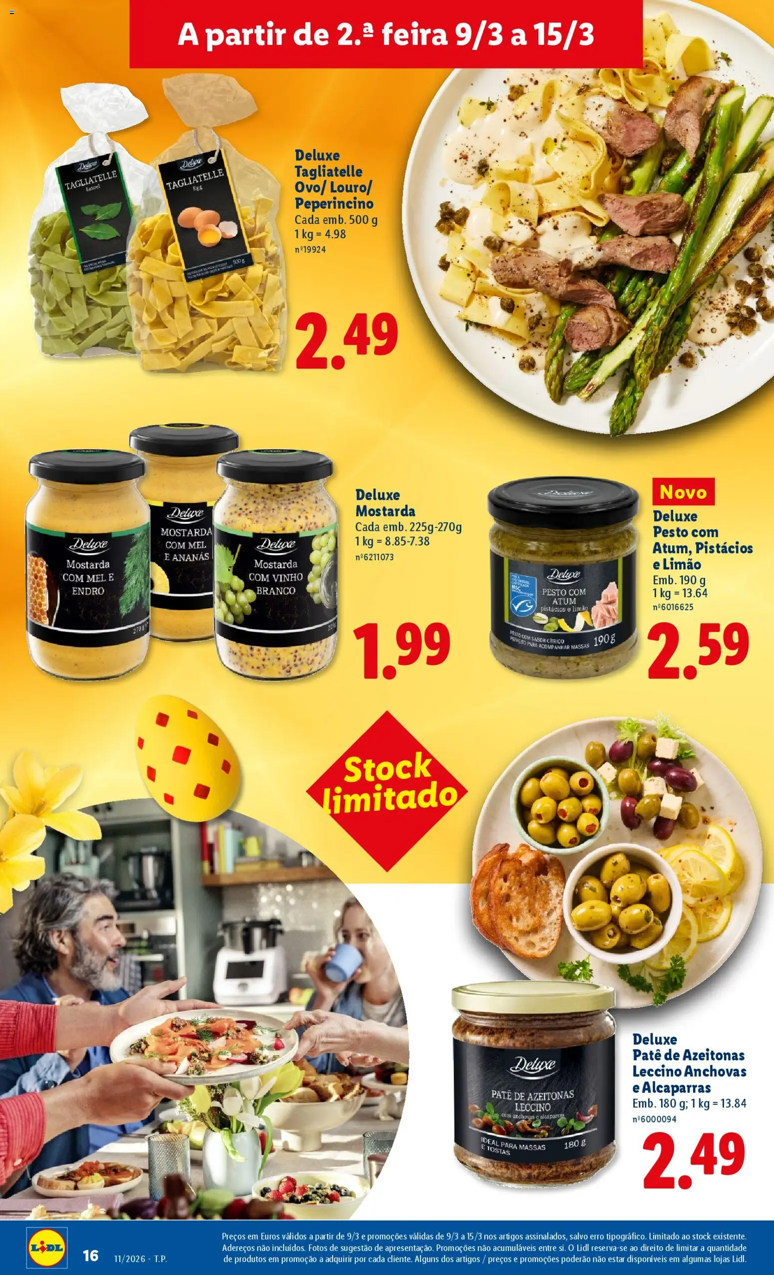 Lidl folheto │ válido de 09.03.2026 | Página: 16 | Produtos: Atum, Tostas, Vinho, Alcaparras