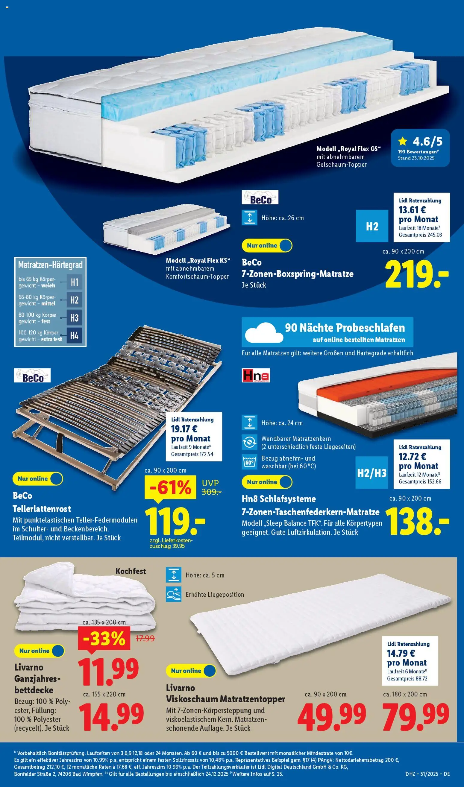 Lidl Prospekt Stuttgart-Mitte – gültig ab 15.12.2025 | Seite: 5 | Produkte: Gewicht, Bad, Bettdecke