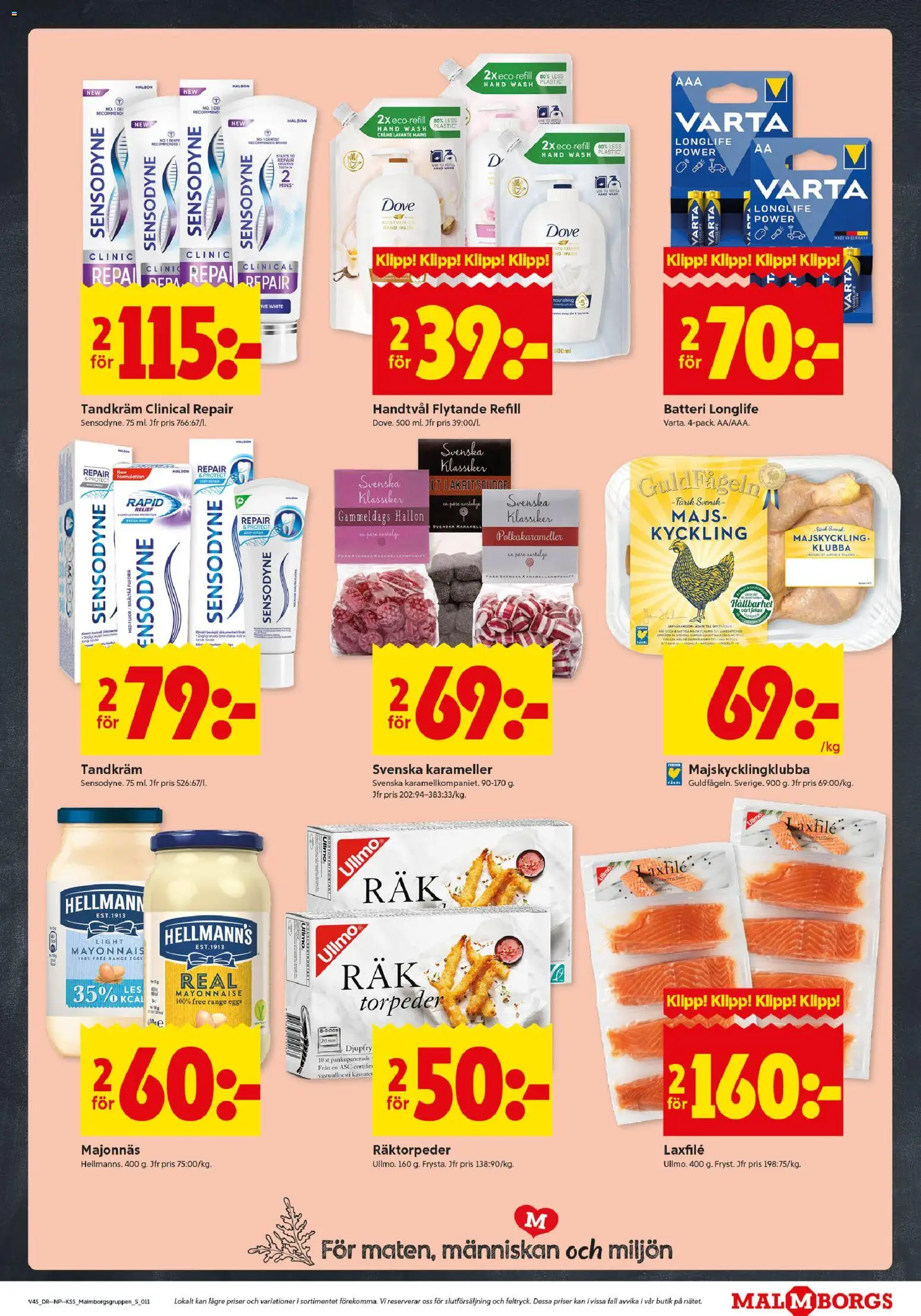 ICA Kvantum reklamblad aktuell från 03.11.2025 | Sida: 11 | Produkter: Batteri, Majonnäs, Hallon, Majs