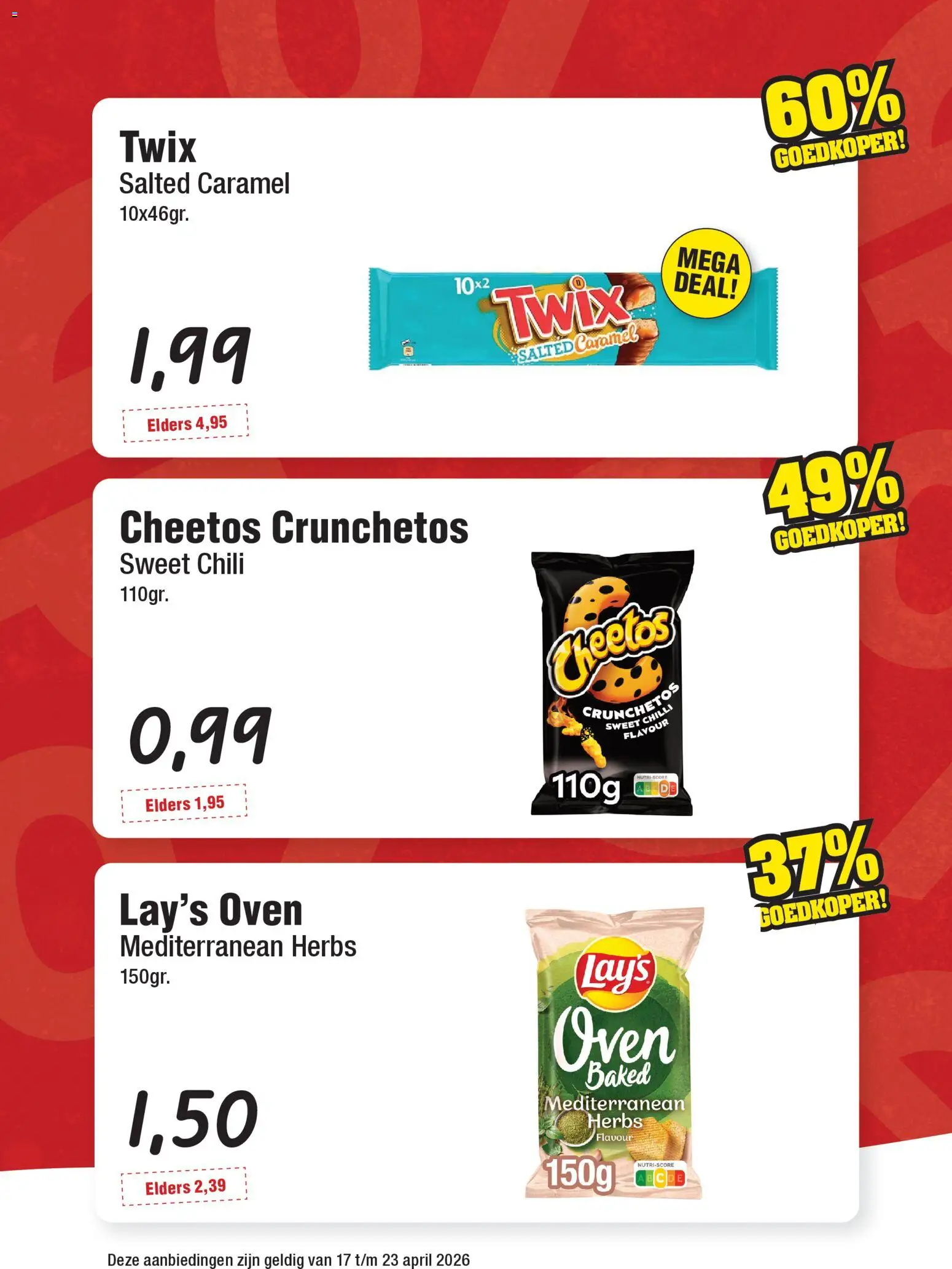 {H1} | Pagina: 2 | Producten: Oven, Cheetos, Twix