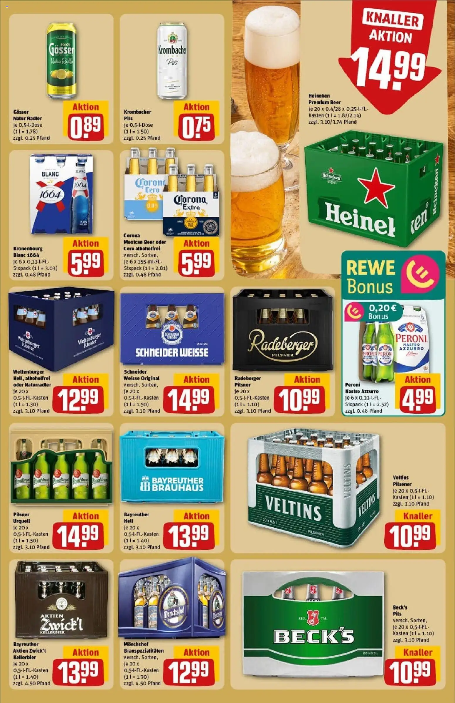 Rewe prospekt Dachau	 – gültig ab 26.10.2025 | Seite: 23 | Produkte: Bayreuther hell, Pils, Radler, Krombacher