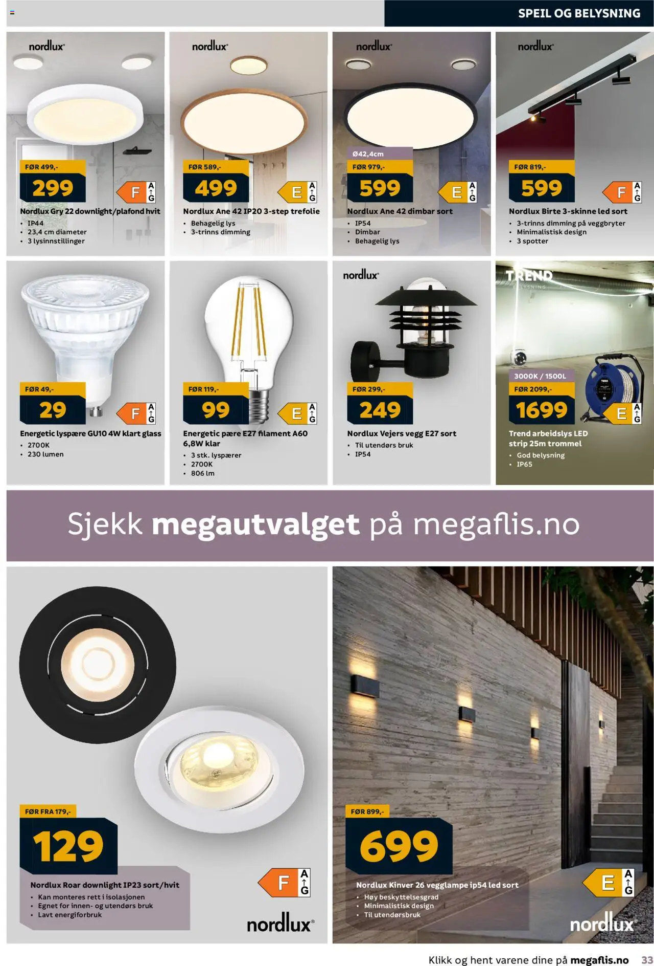 | Side: 33 | Produkter: Vegglampe, Glass, Lys, Speil