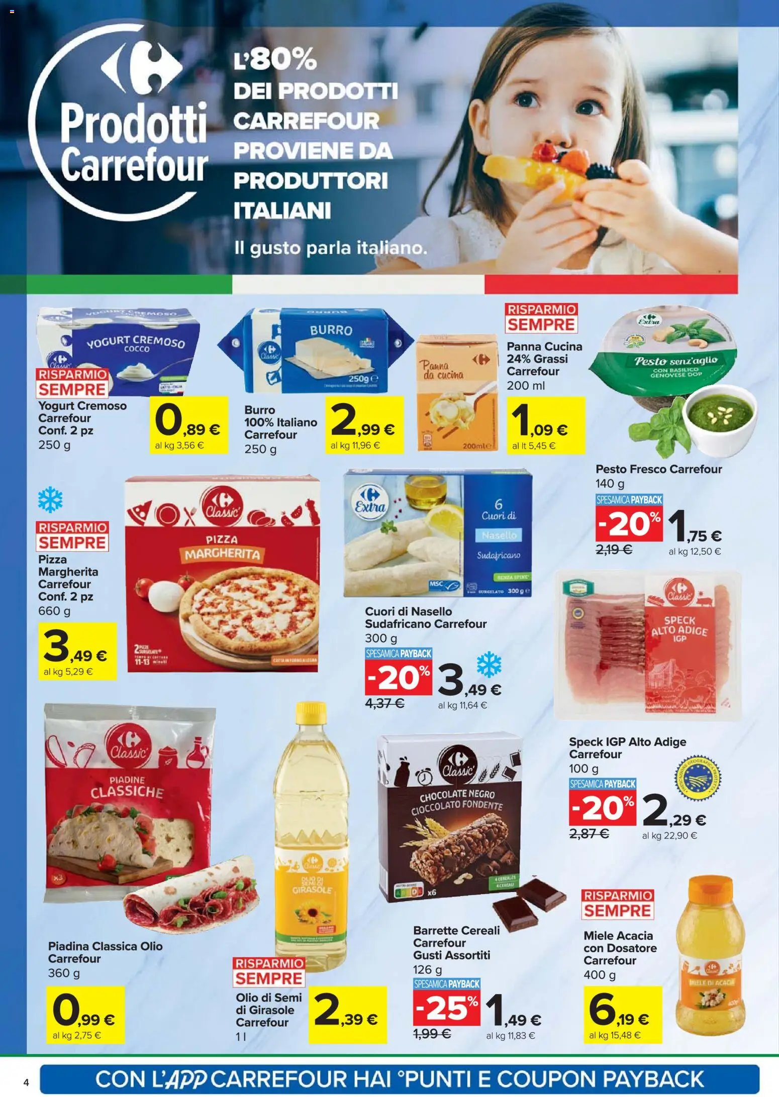 Volantino Carrefour del 06.11.2025 | Pagina: 4 | Prodotti: Cereali, Burro, Forno, Miele