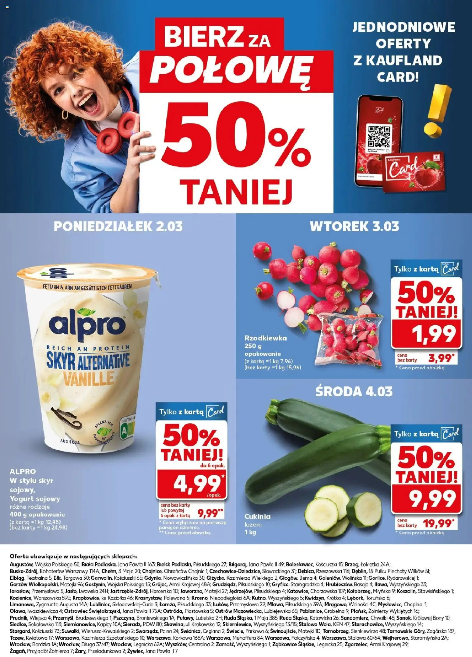 Kaufland gazetka - Mocny start od 02.03.2026 | Strona: 28 | Produkty: Karta, Alpro, Cukinia, Soja