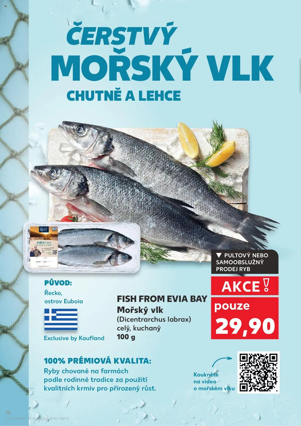 Kaufland leták - Chomutov od 15.10.2025 | Strana: 16 | Produkty: Ryby, Video