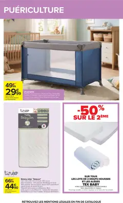 Carrefour - Prévisualisation de Carrefour catalogue valide à partir de 07.04.2026 | Page: 58 | Produits: Lit parapluie, Lit, Matelas, Parapluie