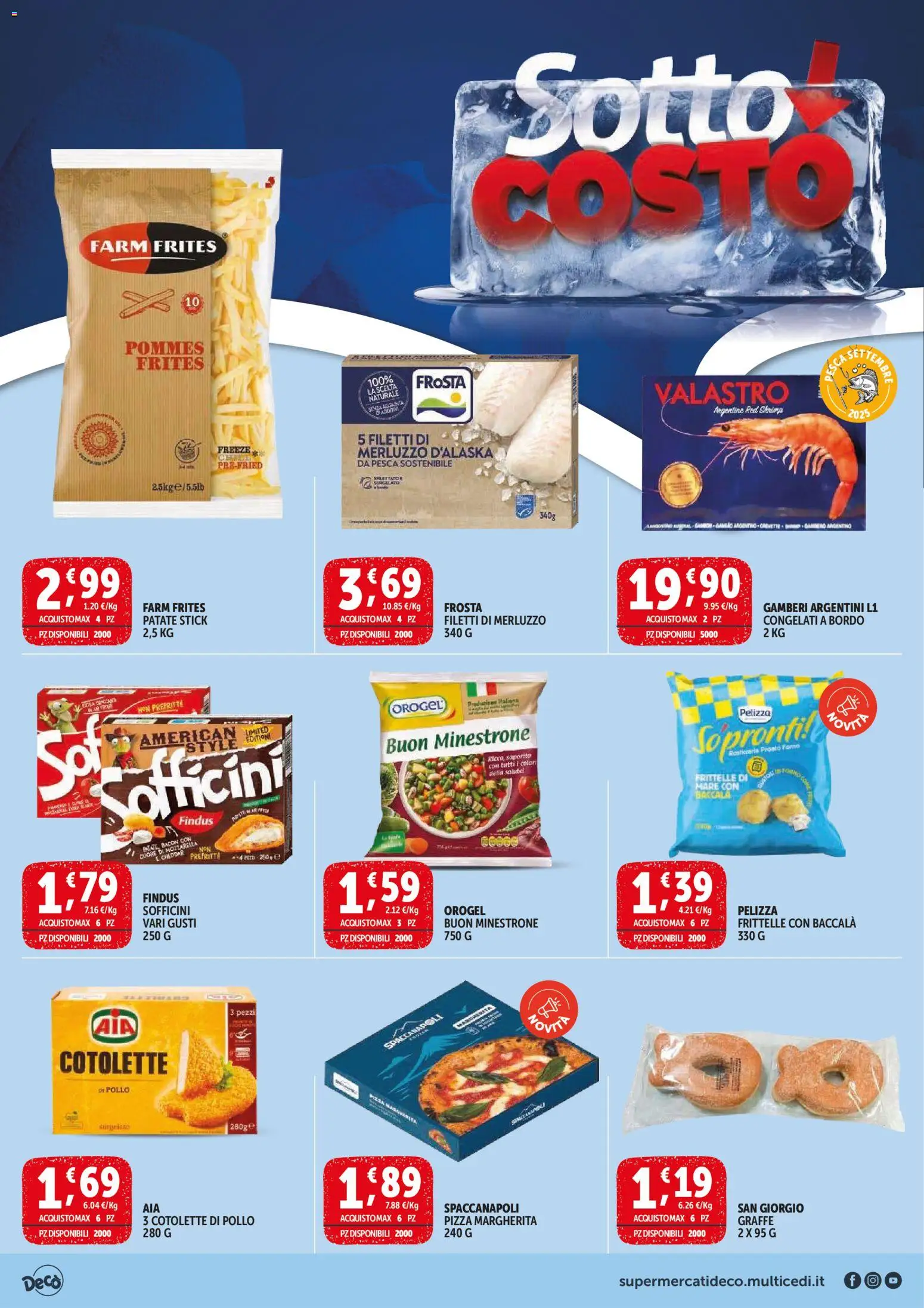 Volantino Decò del 30.01.2026 | Pagina: 2 | Prodotti: Minestrone, Pollo, Gamberi, Patate