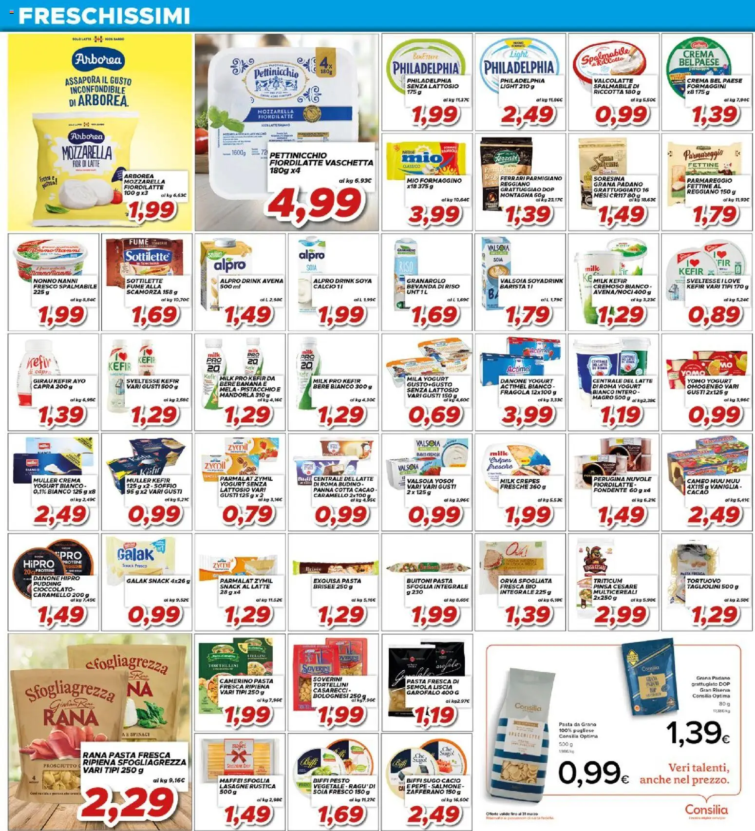 Volantino Ma Supermercati del 06.03.2026 | Pagina: 8 | Prodotti: Crema, Mozzarella, Spinaci, Bevanda di riso