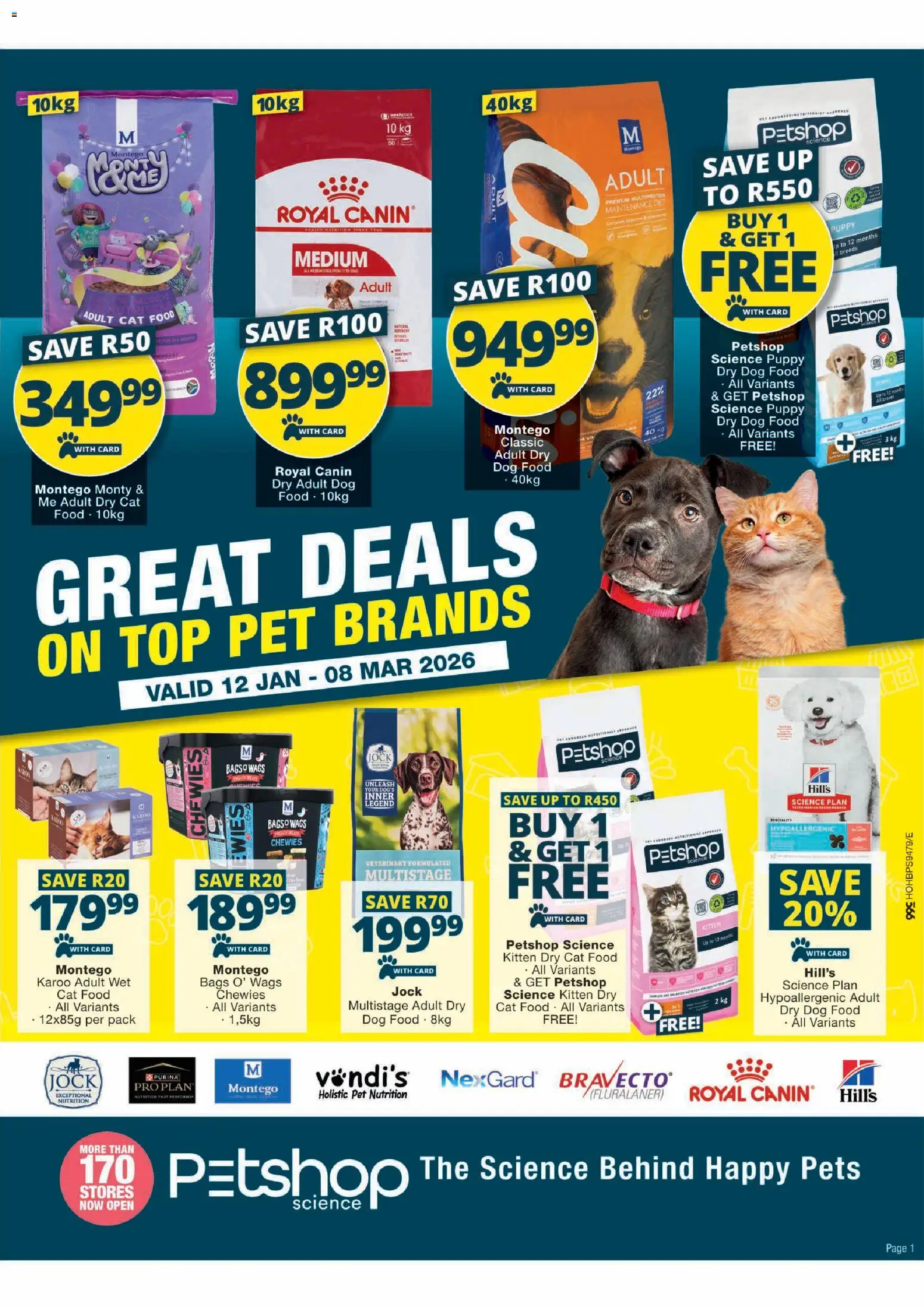 New Checkers catalogue – valid from 12.01.2026 | Page: 1 | Products: Lock, Cat food, Dog food