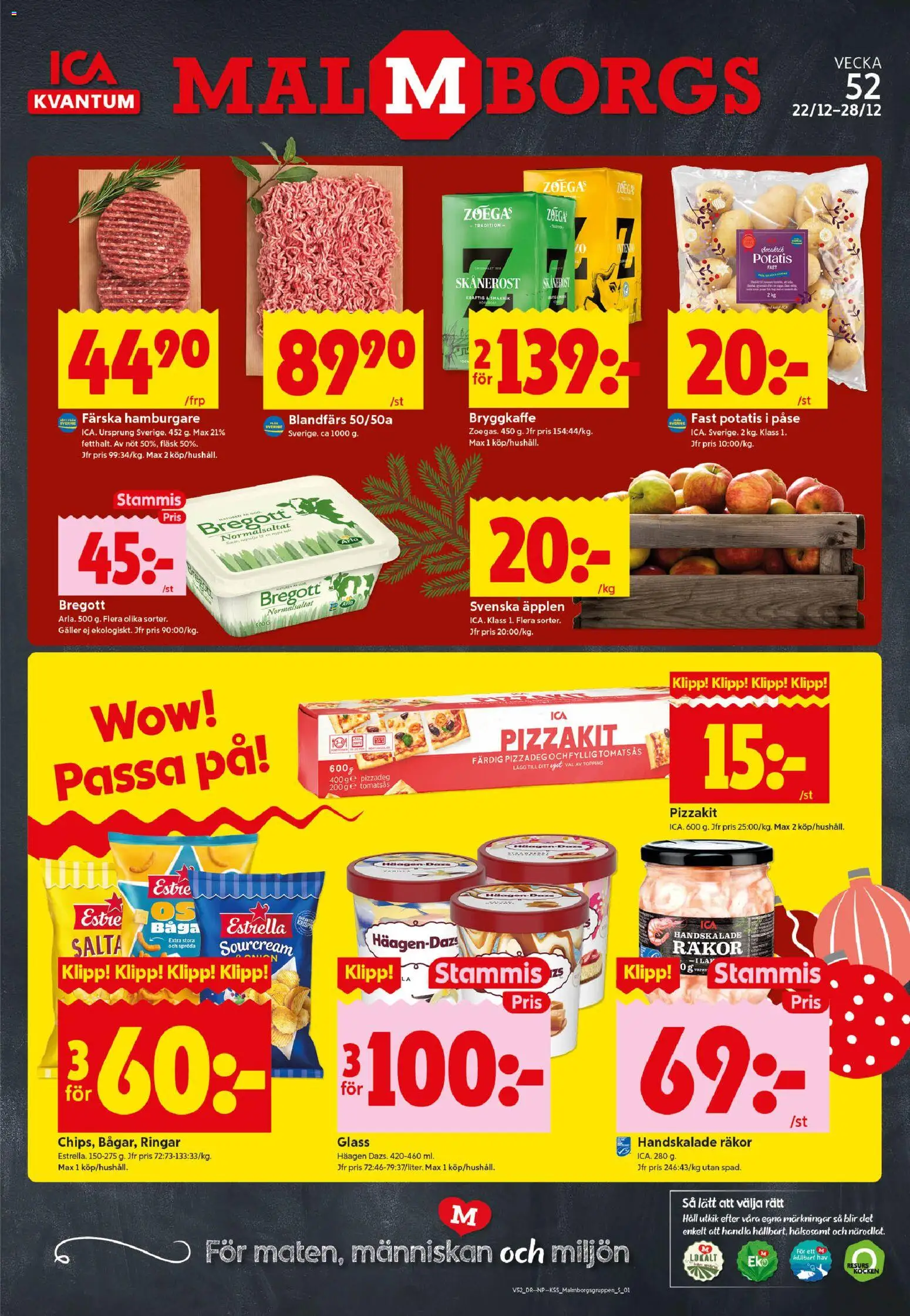 ICA Kvantum reklamblad aktuell från 22.12.2025 | Sida: 1