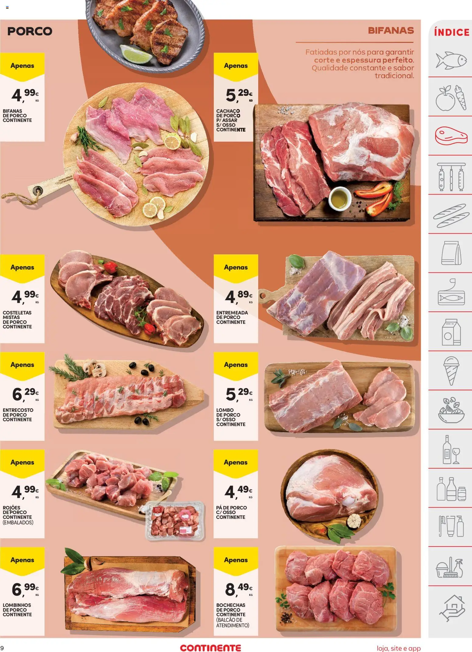 Continente folheto │ válido de 14.04.2026 | Página: 9 | Produtos: Lombo, Pá