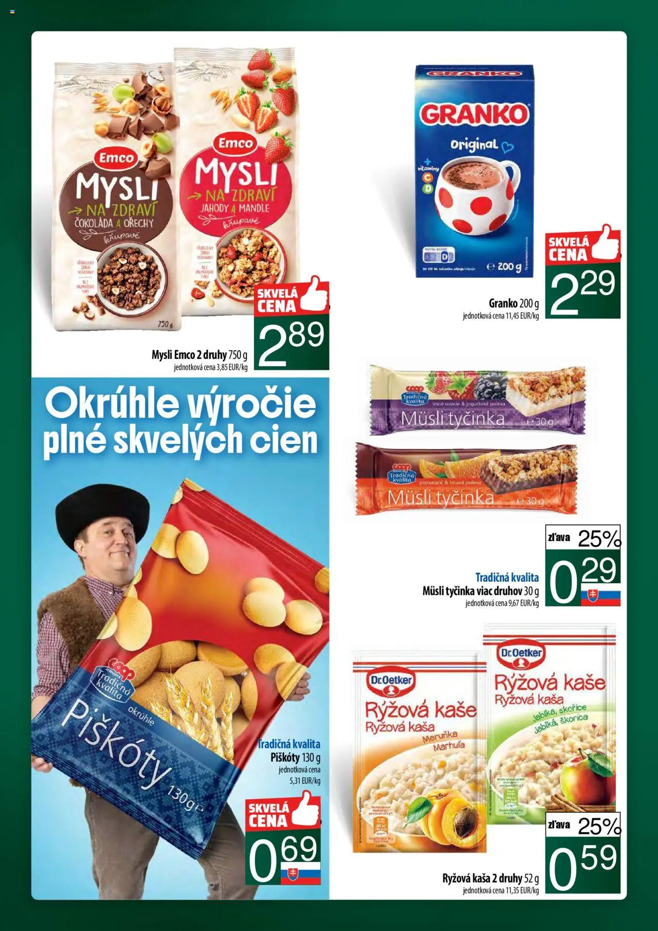 Nové COOP Jednota akcie – leták je platný od 11.09.2025 | Strana: 36 | Produkty: Čokoláda, Jahody, Mandle, Granko