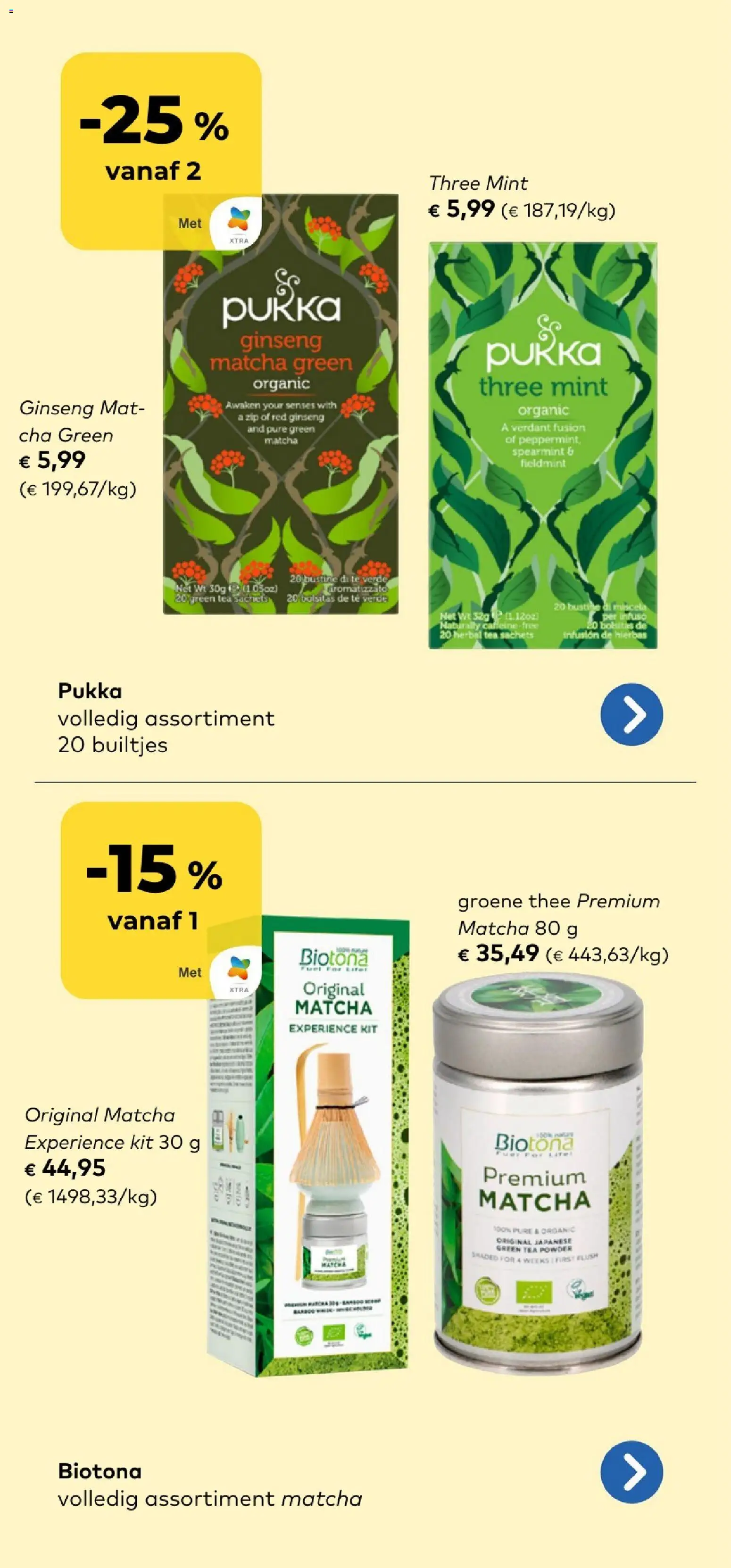 {H1} | Pagina: 6 | Producten: Thee