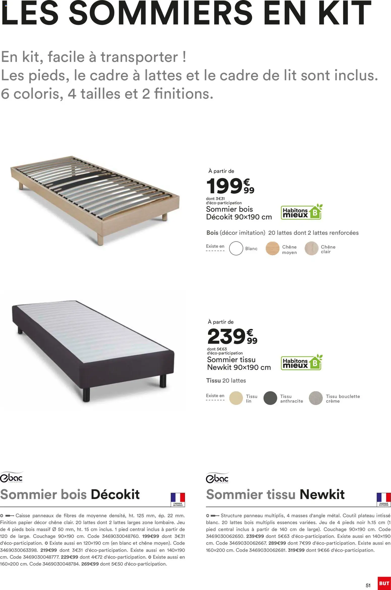 {H1} | Page: 51 | Produits: Plateau, Sommier, Crème, Cadre