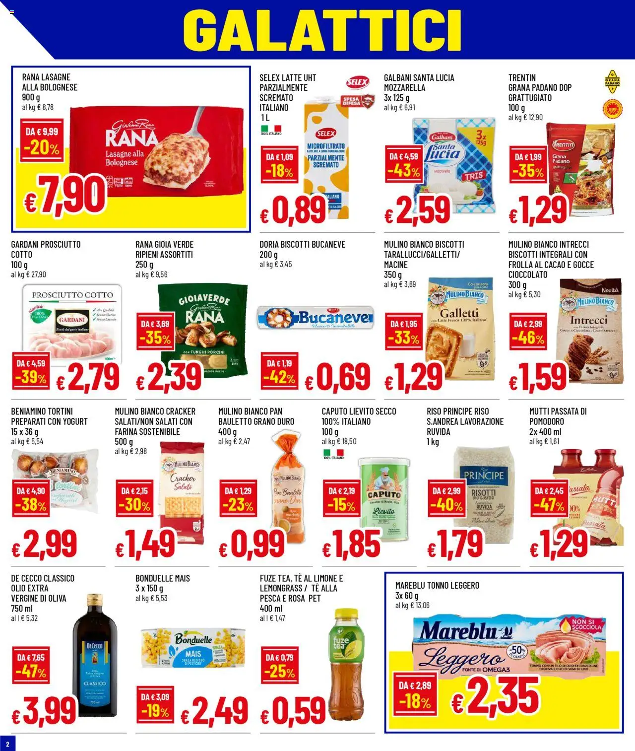 Volantino Galassia del 18.09.2025 | Pagina: 2 | Prodotti: Tè, Limone, Grana Padano, Mutti