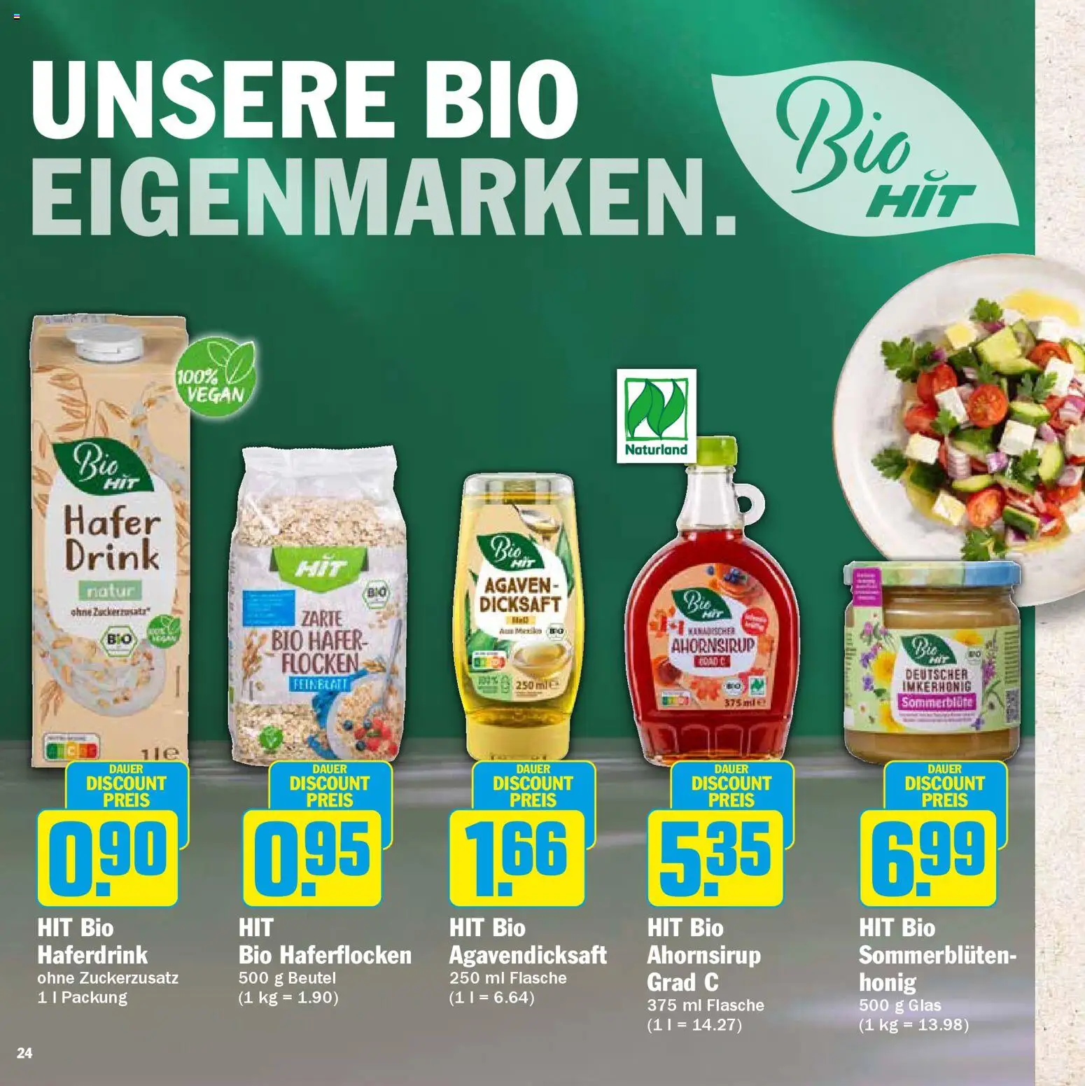 HIT Wochenprospekt – gültig ab 09.03.2026 | Seite: 24 | Produkte: Haferdrink, Flocken