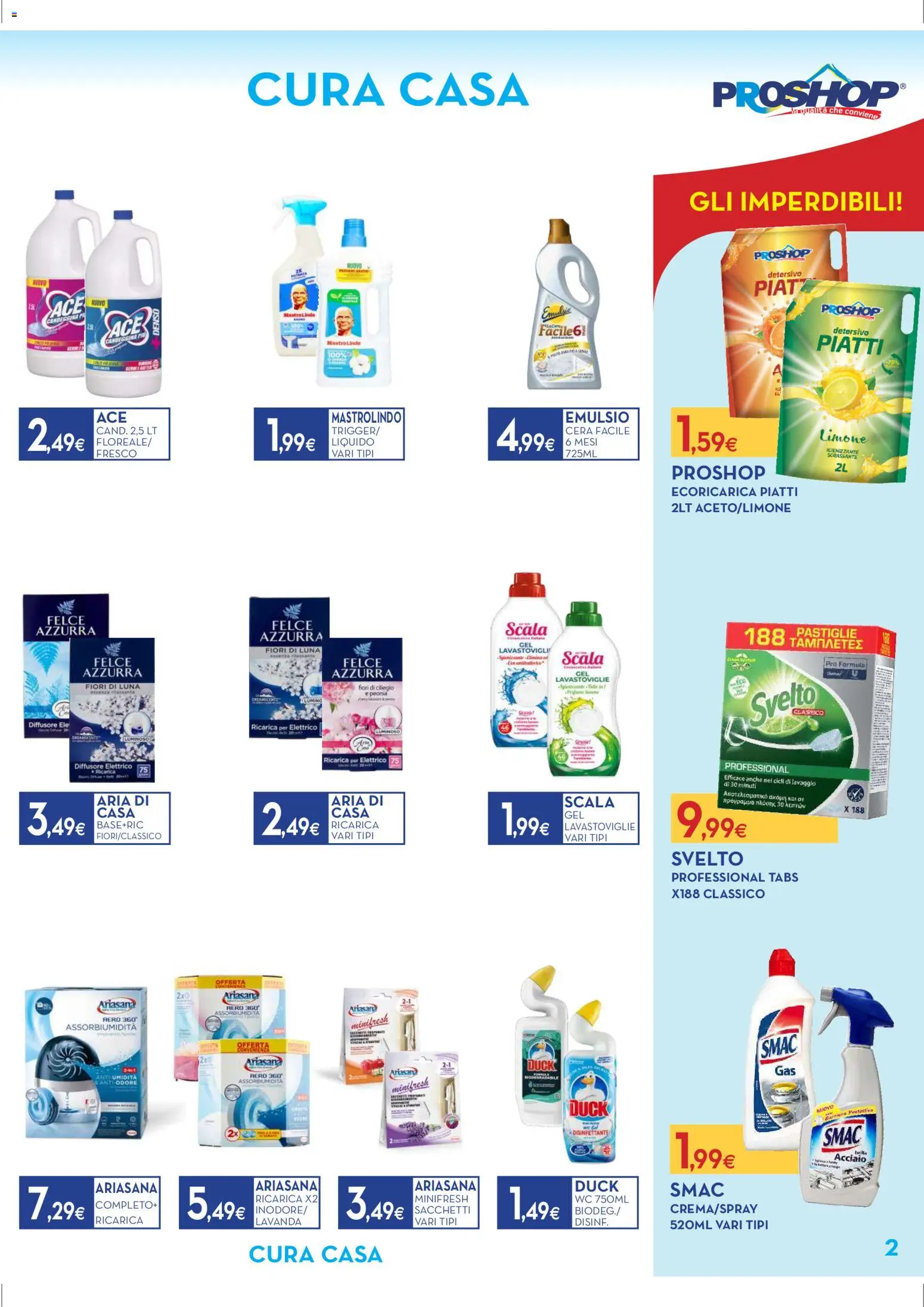 Volantino Proshop del 06.11.2025 | Pagina: 3 | Prodotti: Limone, Lavastoviglie, Lavanda, WC