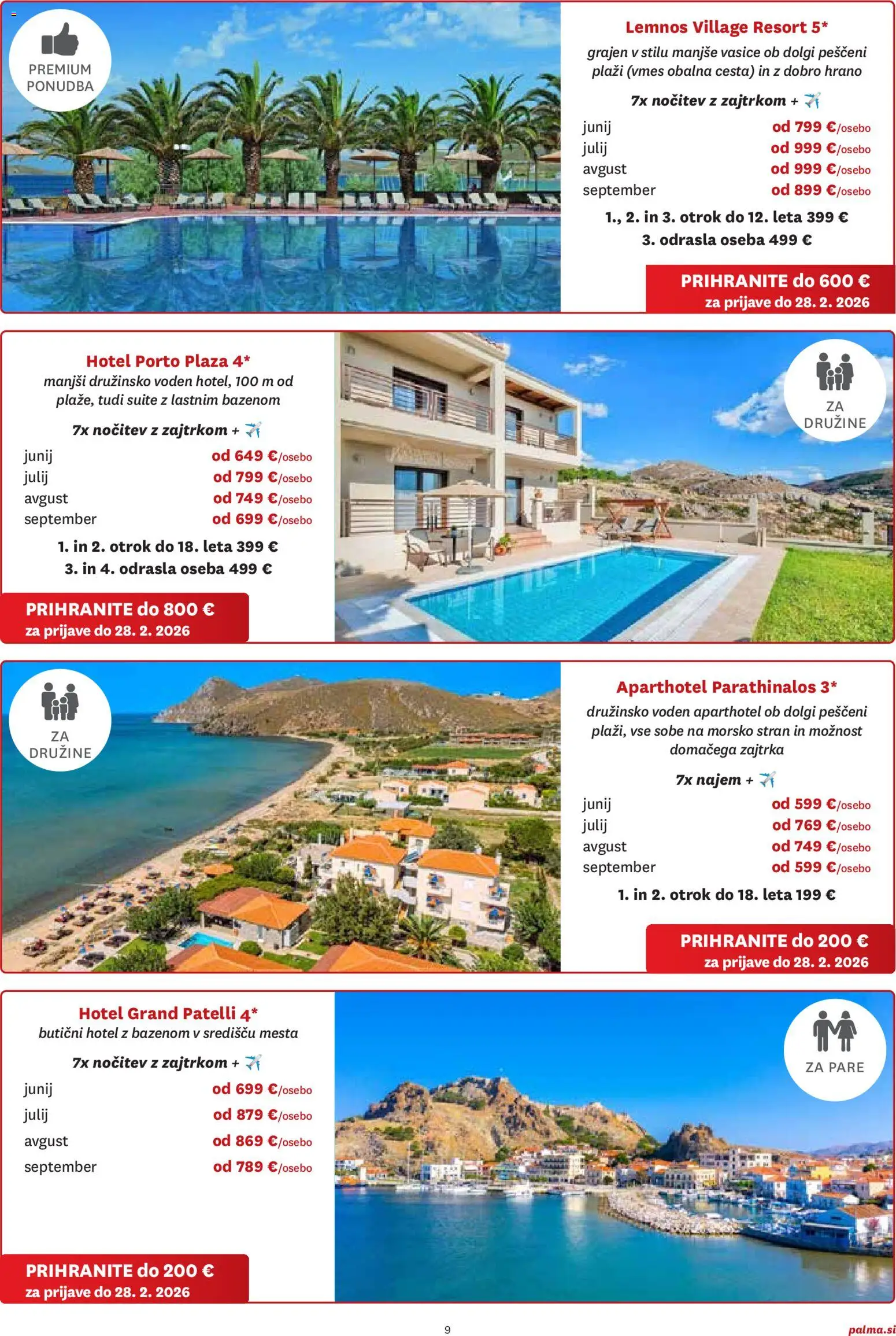 Novi Palma katalog ponudbe – veljaven od 01.01.2026 | Stran: 9