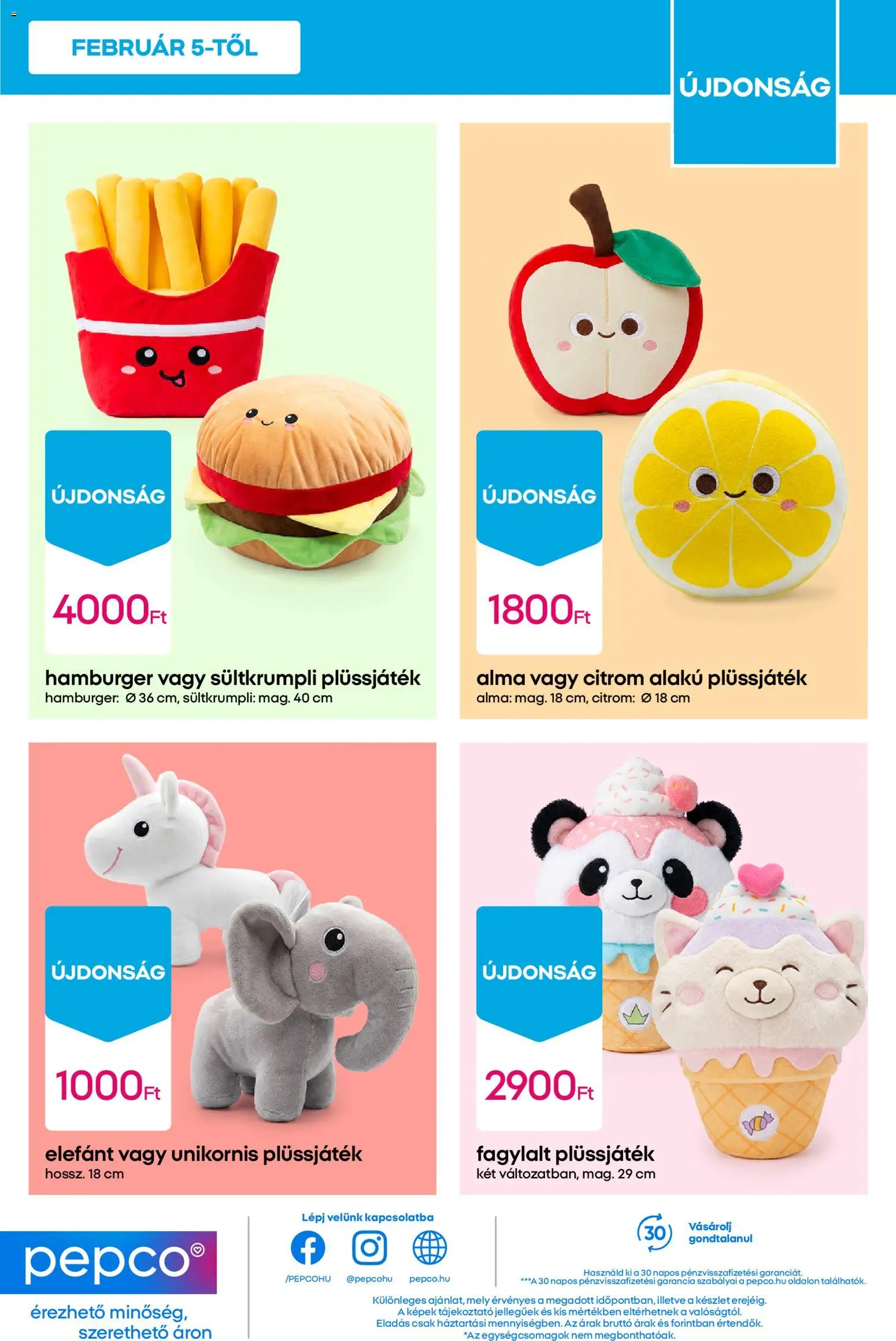 Pepco akciós ujság - amely érvényes a következő dátumtól: 12.02.2026 | Oldal: 17 | Termékek: Hamburger, Fagylalt, Alma, Citrom