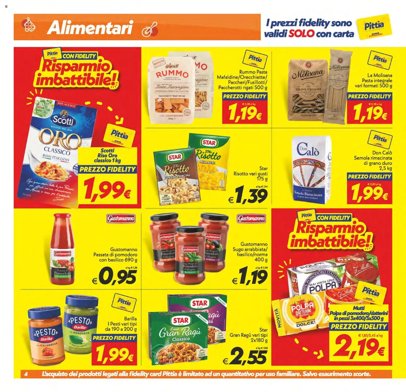 Volantino SuperConveniente del 24.10.2025 | Pagina: 4 | Prodotti: Pasta, Funghi, Pesto, Basilico