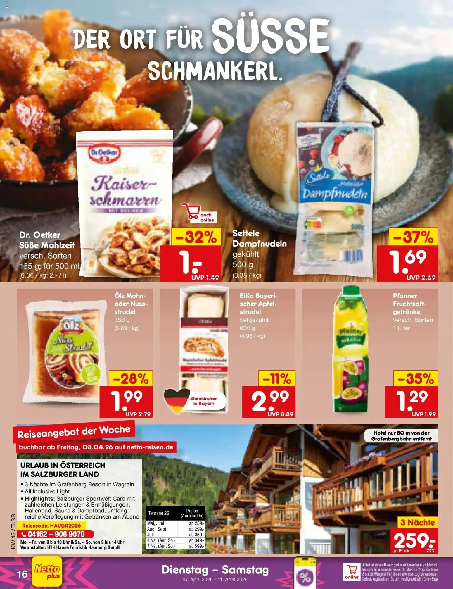 Netto Marken-Discount Prospekt Lahr-Langenwinkel	 – gültig ab 05.04.2026 | Seite: 18 | Produkte: Äpfel, Fruchtsaft, Uhr