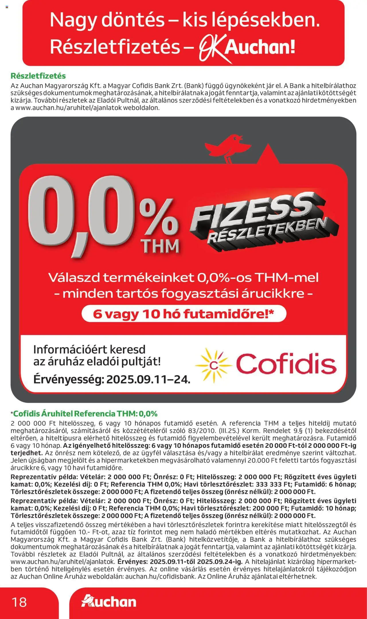 Auchan akciós ujság - amely érvényes a következő dátumtól: 11.09.2025 | Oldal: 18 | Termékek: Szőlő